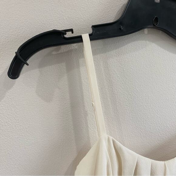 BCBGMAXAZRIA Ruffle Layered Dress Size 6P Black White Elegant Cocktail Midi - Picture 4 of 8